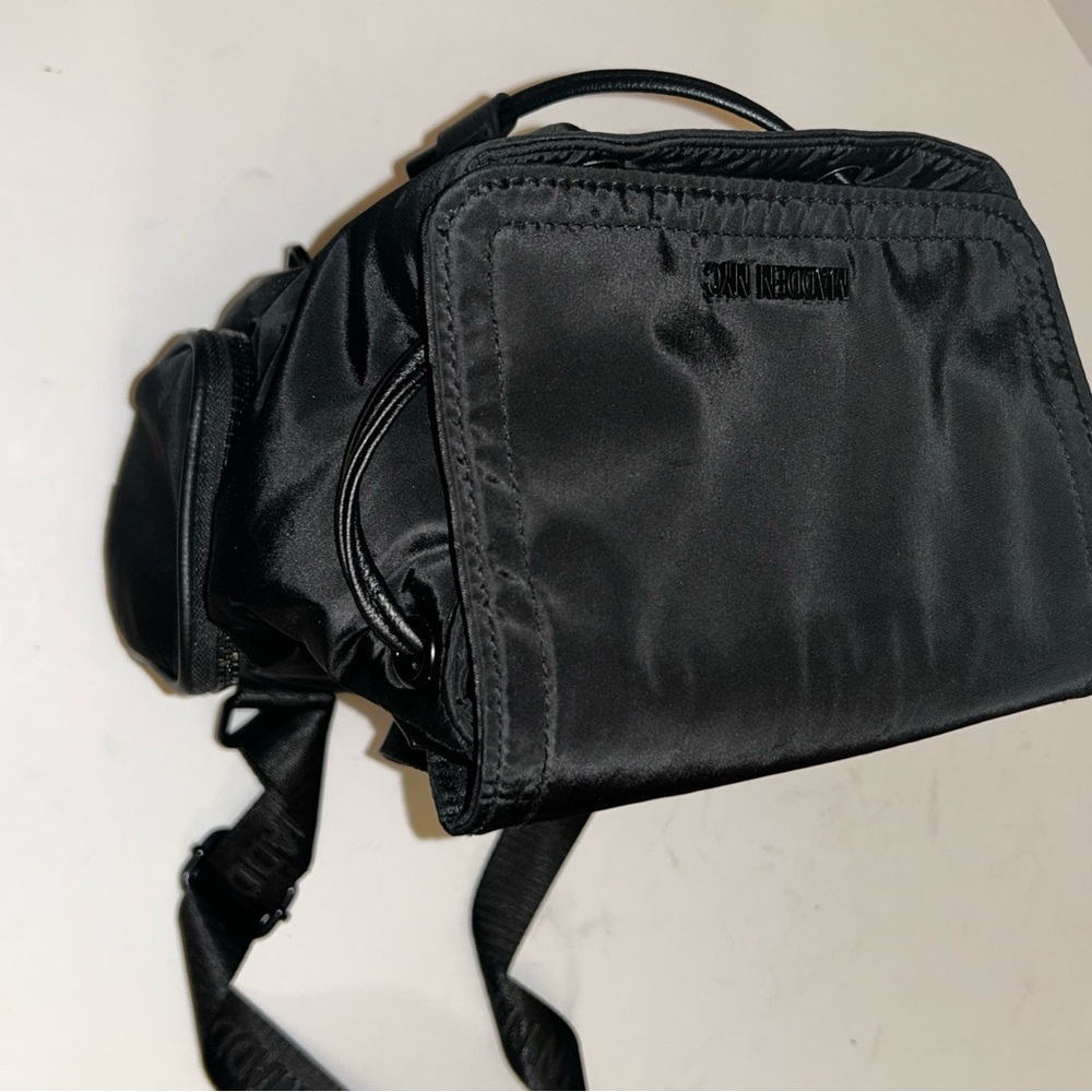 Madden NYC Black Women's Backpack with Chain Detail - Picture 11 of 14